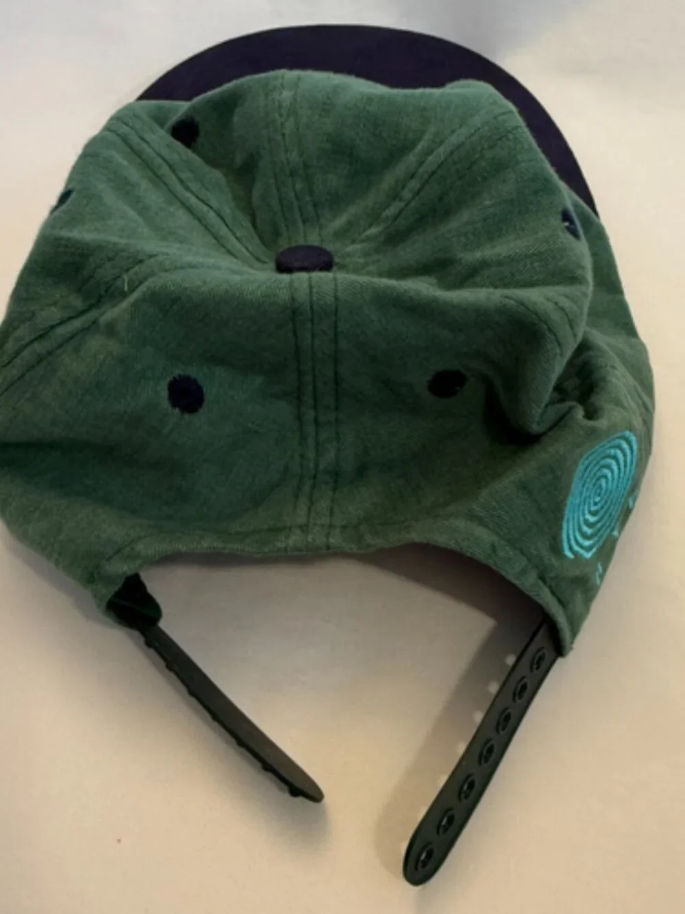 VINTAGE JOKER HYPNOTIC HATS EMBROIDERED HYP GREEN BLUE SNAPBACK CAP MADE TAIWAN